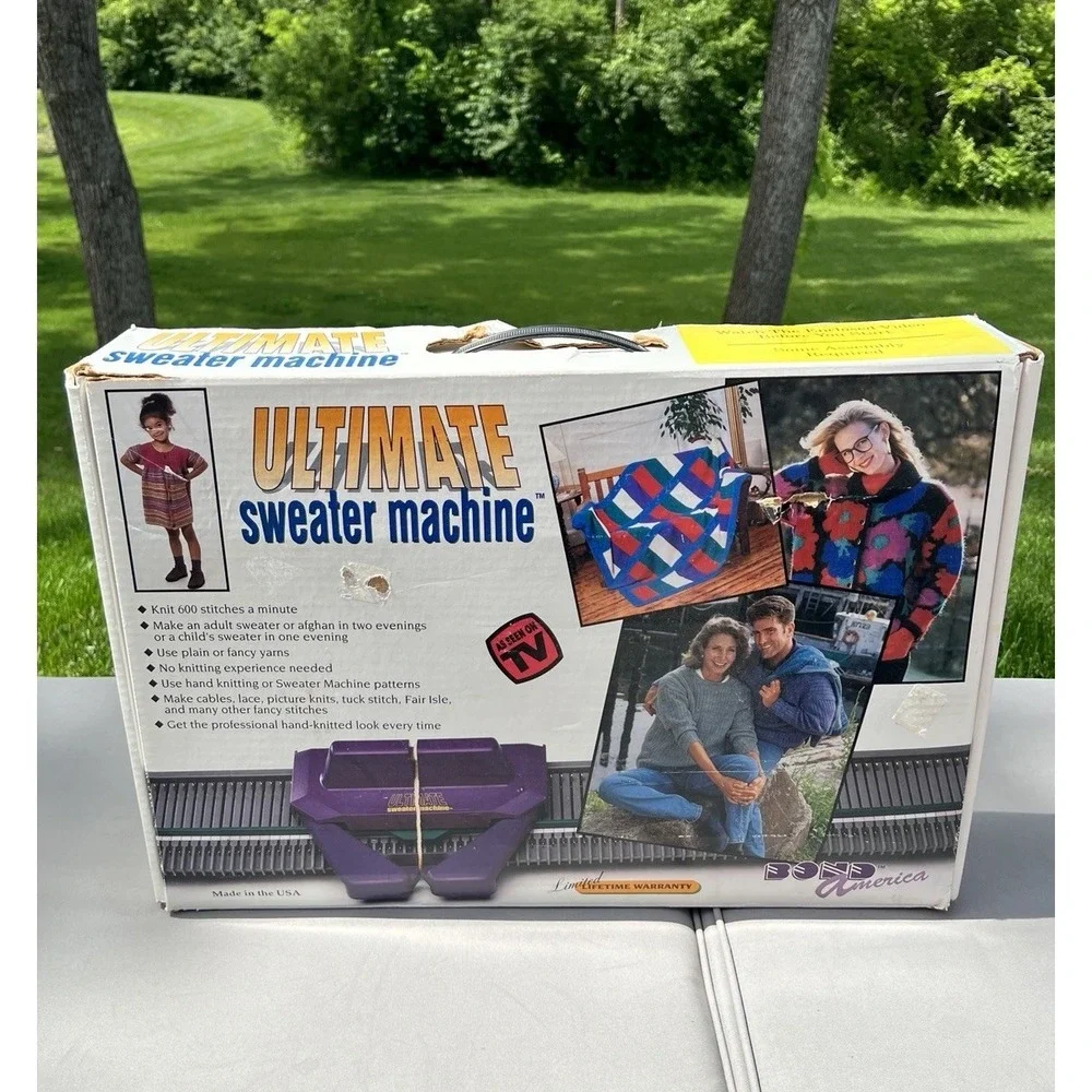 Bond America Ultimate Sweater Machine Knitting Granny Blanket Craft Yarn Loom